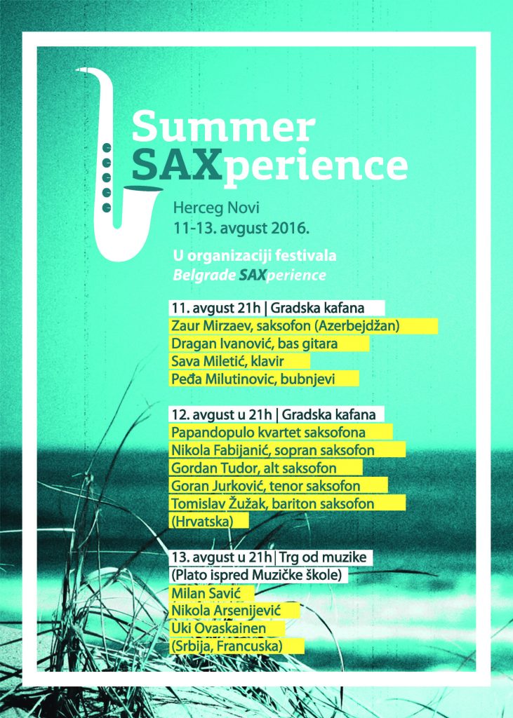 Program Summer Saxperience